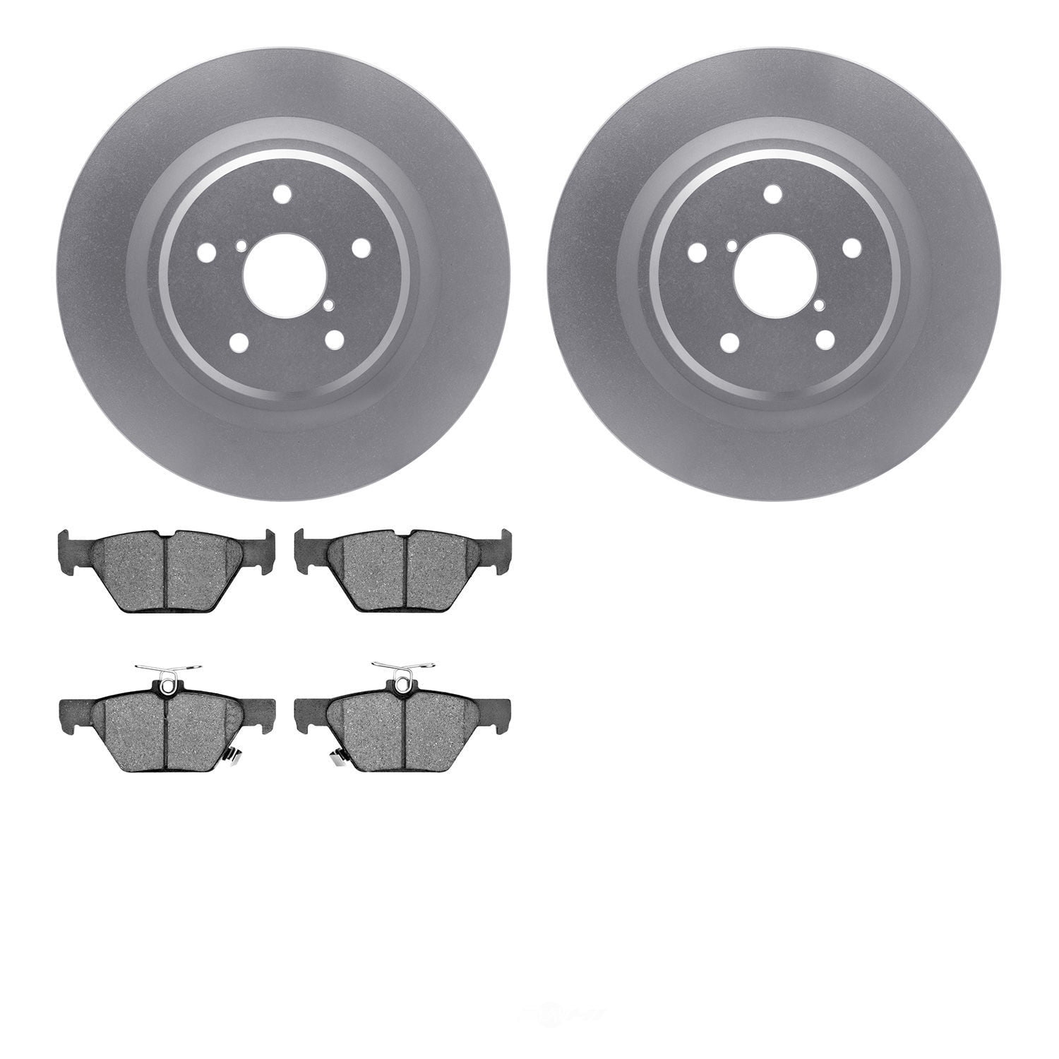 Dynamic Friction Company 4502-13086 DFC GEOSPEC Rotors with 5000 Advanced Brake Pads