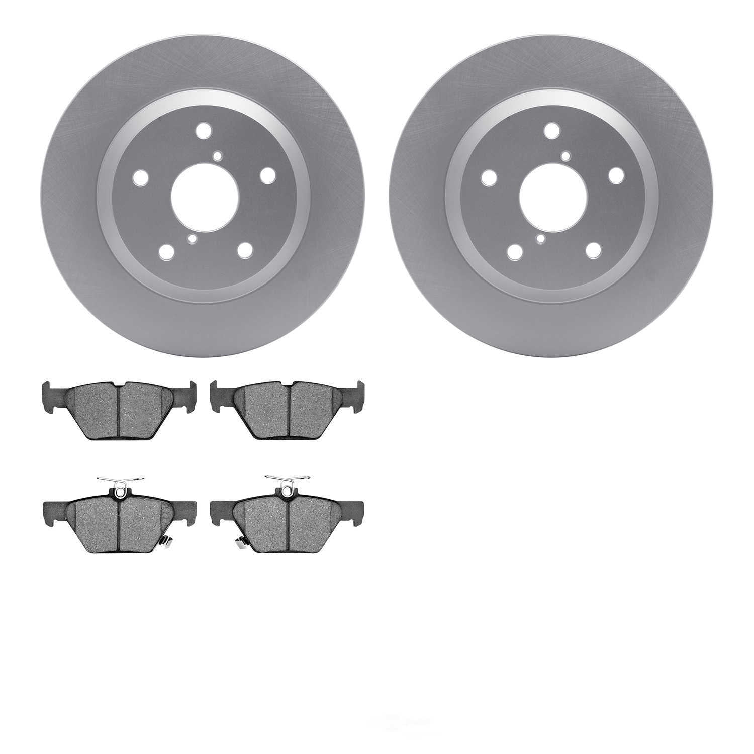 Dynamic Friction Company 4502-13088 DFC GEOSPEC Rotors with 5000 Advanced Brake Pads