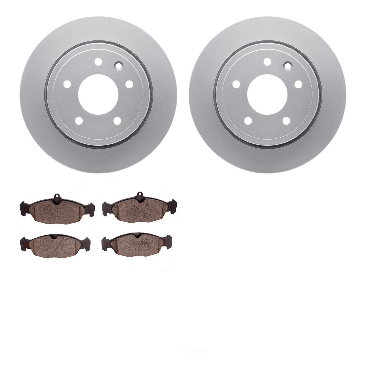Dynamic Friction Company 4502-20020 DFC GEOSPEC Rotors with 5000 Advanced Brake Pads