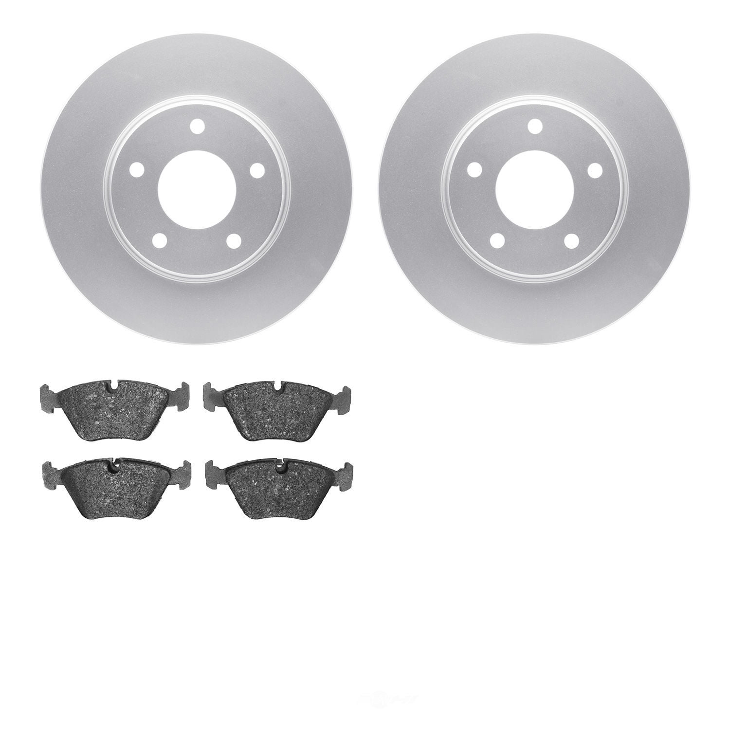 Dynamic Friction Company 4502-20023 DFC GEOSPEC Rotors with 5000 Advanced Brake Pads
