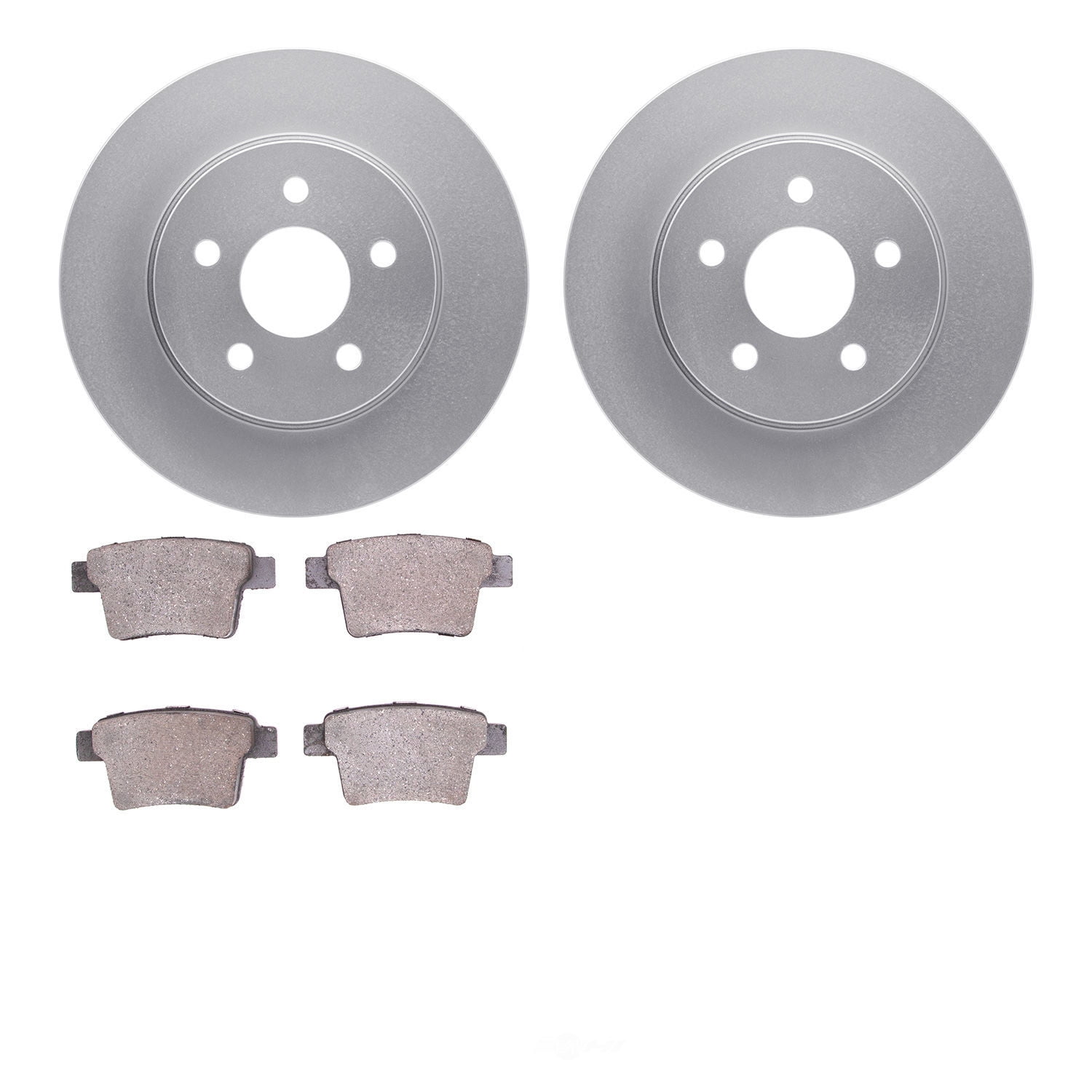Dynamic Friction Company 4502-20034 DFC GEOSPEC Rotors with 5000 Advanced Brake Pads
