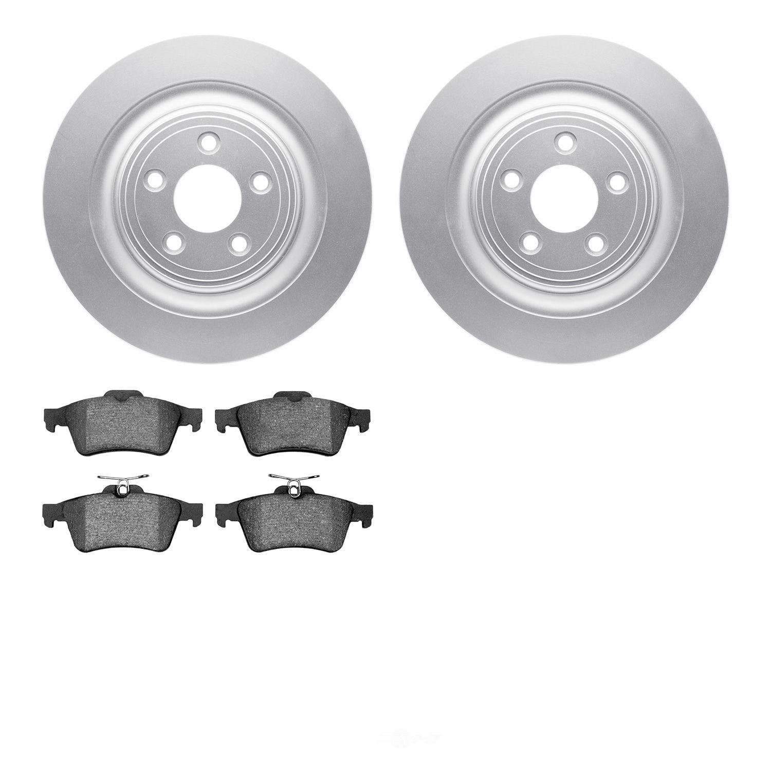 Dynamic Friction Company 4502-20040 DFC GEOSPEC Rotors with 5000 Advanced Brake Pads