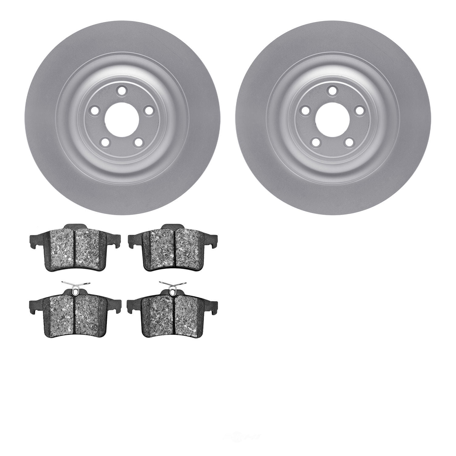 Dynamic Friction Company 4502-20049 DFC GEOSPEC Rotors with 5000 Advanced Brake Pads
