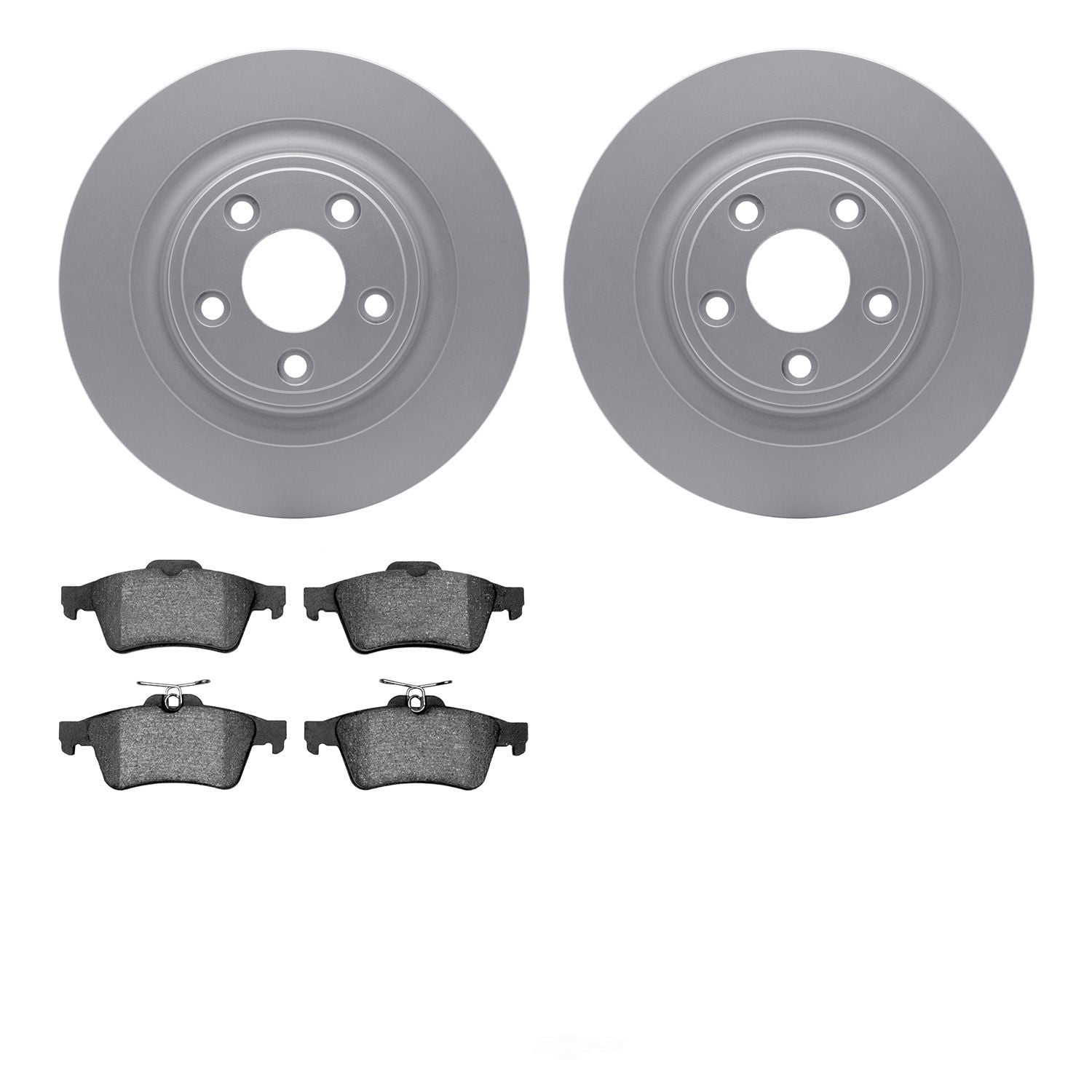 Dynamic Friction Company 4502-20055 DFC GEOSPEC Rotors with 5000 Advanced Brake Pads