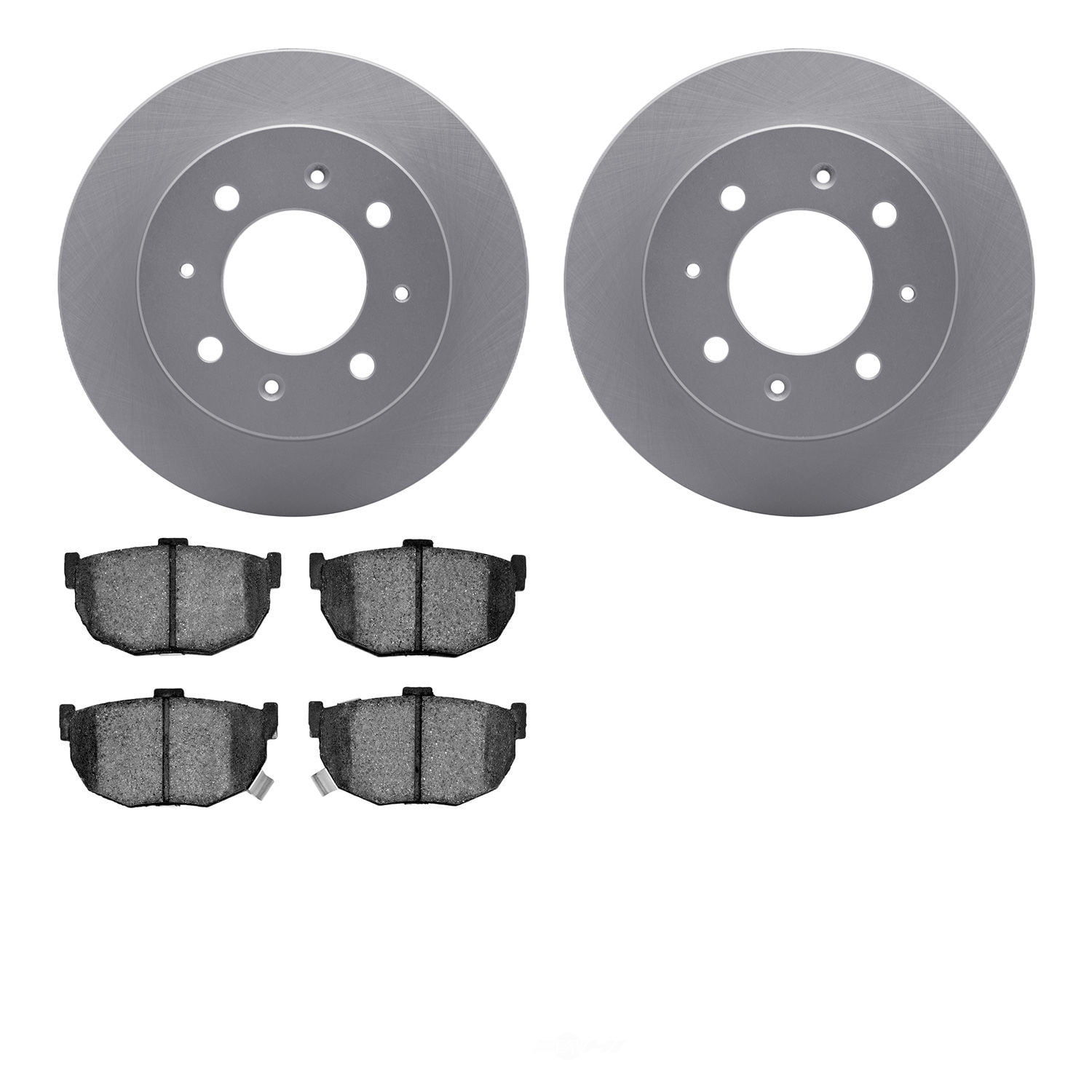 Dynamic Friction Company 4502-21040 DFC GEOSPEC Rotors with 5000 Advanced Brake Pads