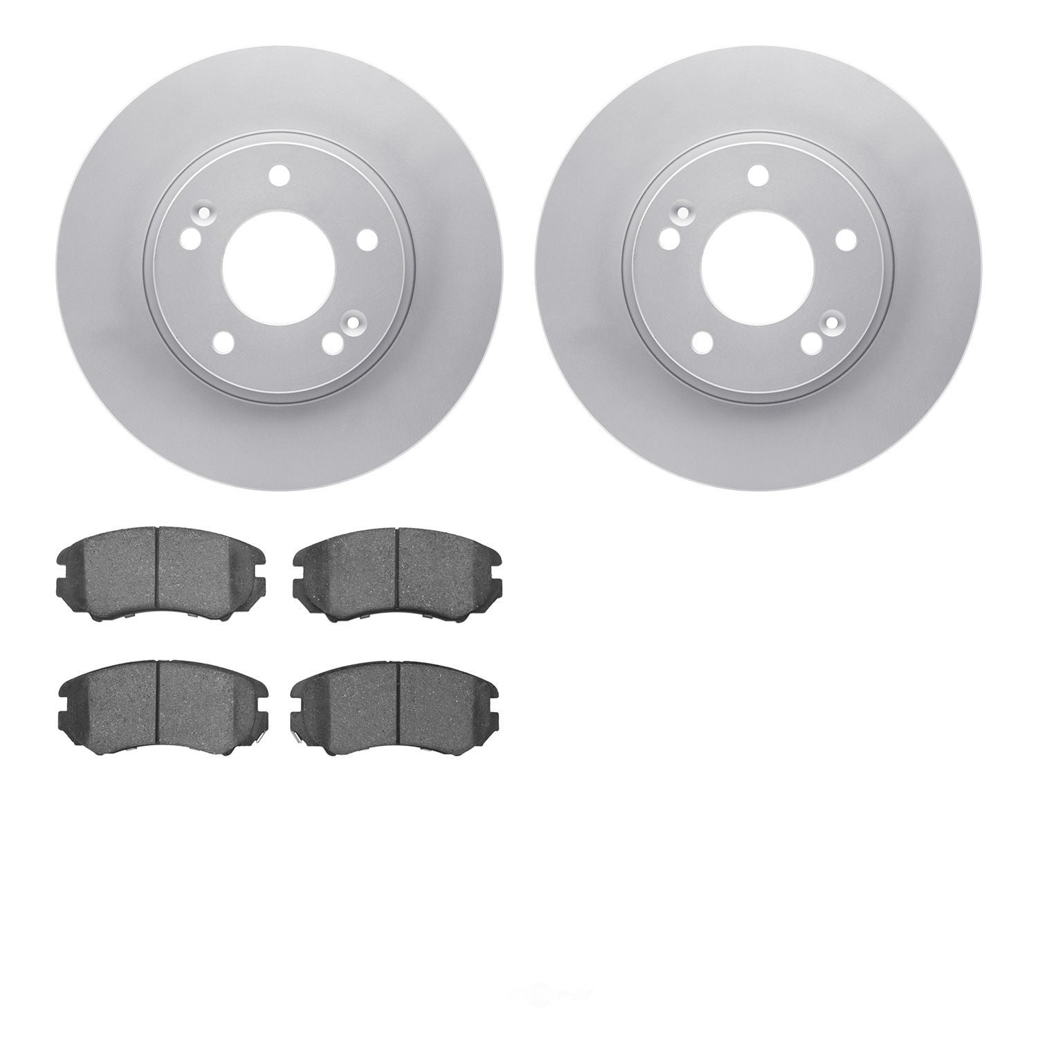 Dynamic Friction Company 4502-21043 DFC GEOSPEC Rotors with 5000 Advanced Brake Pads