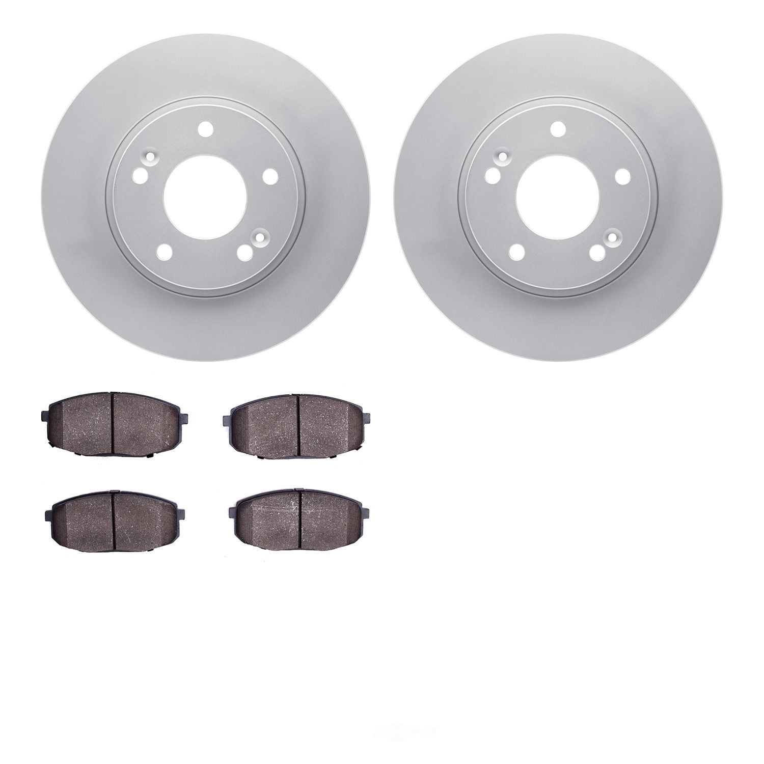 Dynamic Friction Company 4502-21044 DFC GEOSPEC Rotors with 5000 Advanced Brake Pads