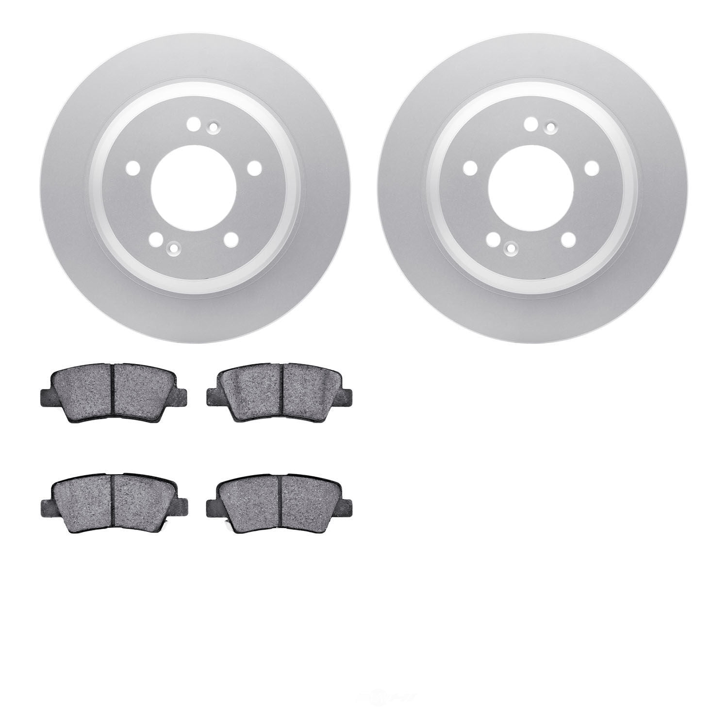Dynamic Friction Company 4502-21049 DFC GEOSPEC Rotors with 5000 Advanced Brake Pads