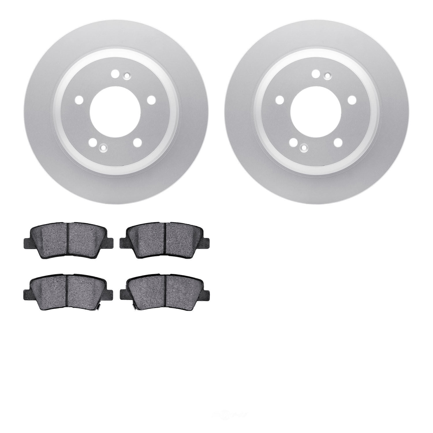 Dynamic Friction Company 4502-21050 DFC GEOSPEC Rotors with 5000 Advanced Brake Pads