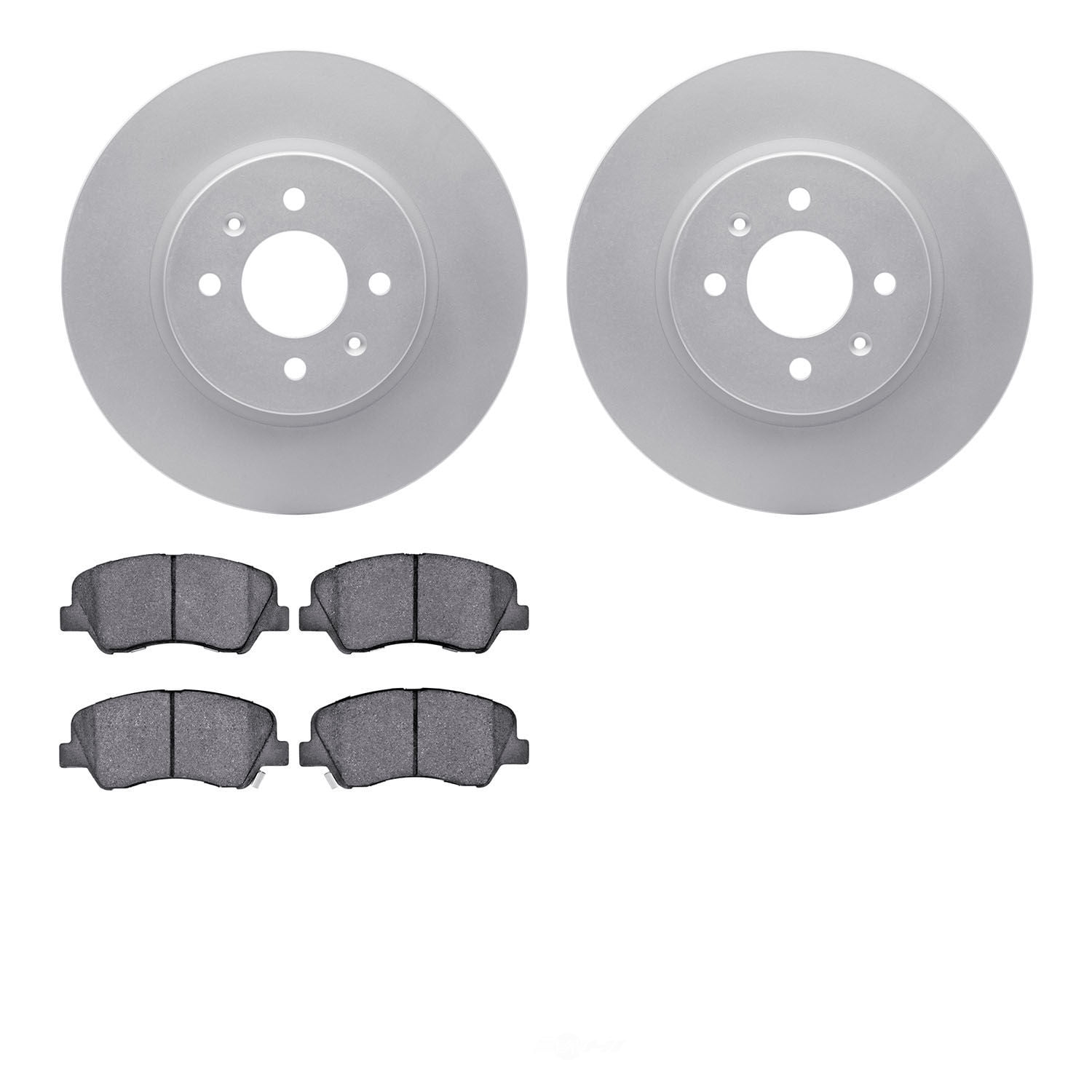 Dynamic Friction Company 4502-21052 DFC GEOSPEC Rotors with 5000 Advanced Brake Pads