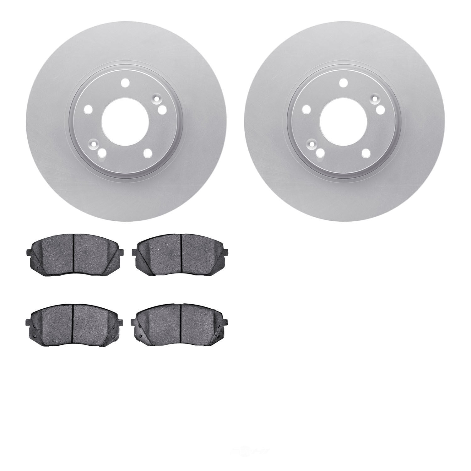 Dynamic Friction Company 4502-21054 DFC GEOSPEC Rotors with 5000 Advanced Brake Pads