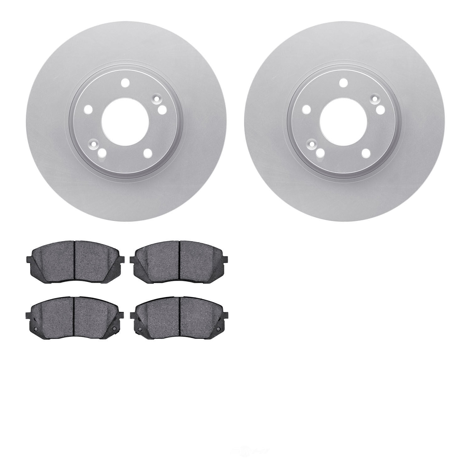 Dynamic Friction Company 4502-21055 DFC GEOSPEC Rotors with 5000 Advanced Brake Pads