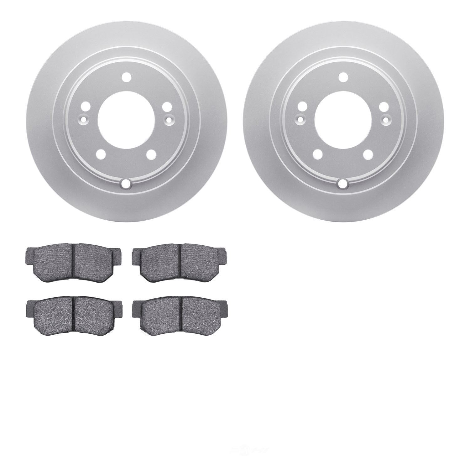 Dynamic Friction Company 4502-21056 DFC GEOSPEC Rotors with 5000 Advanced Brake Pads