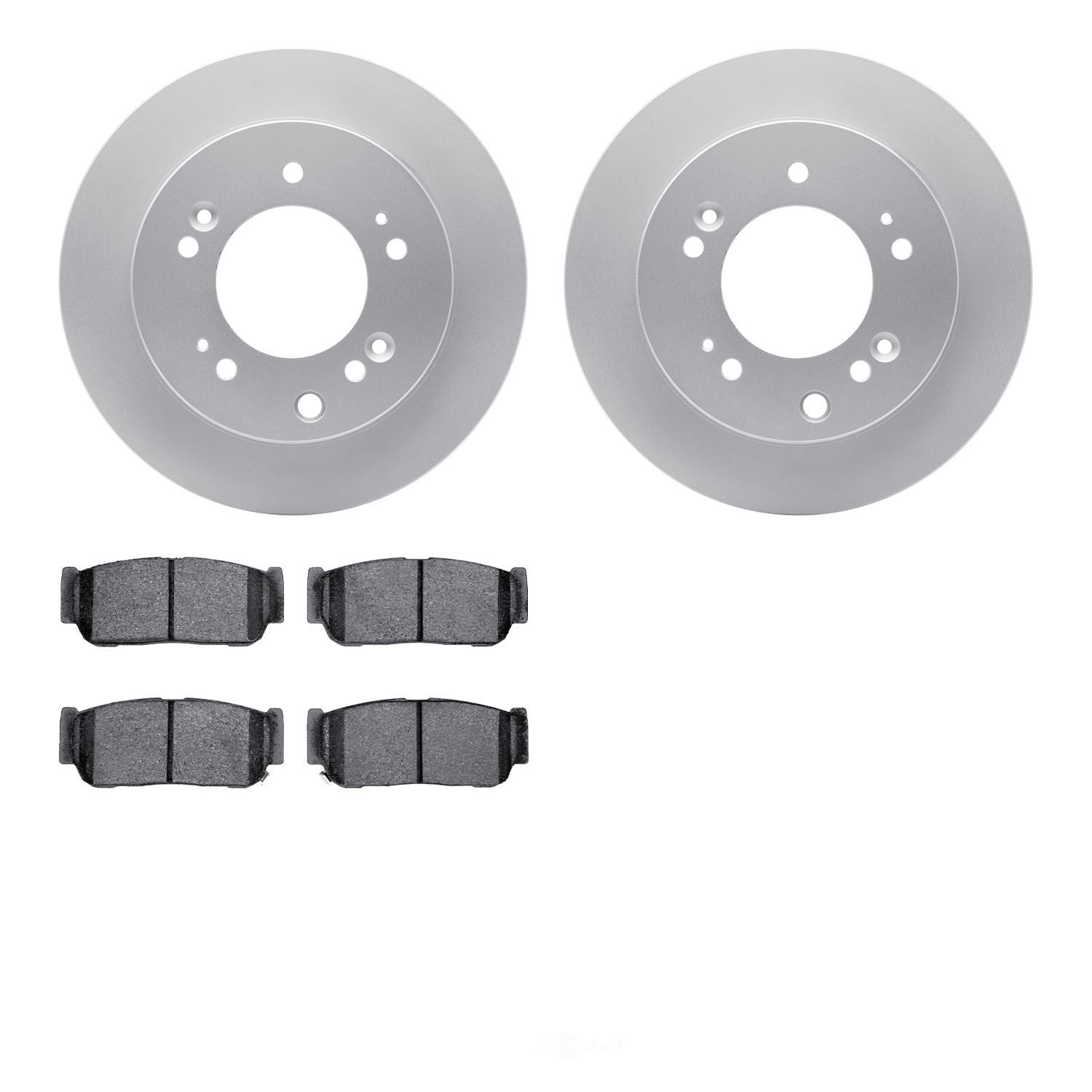 Dynamic Friction Company 4502-21065 DFC GEOSPEC Rotors with 5000 Advanced Brake Pads