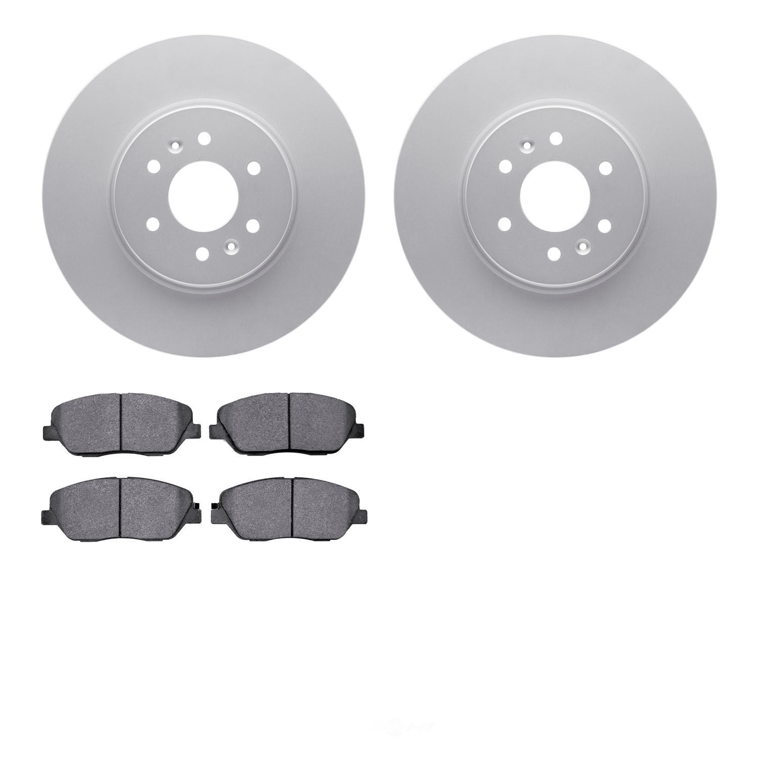 Dynamic Friction Company 4502-21067 DFC GEOSPEC Rotors with 5000 Advanced Brake Pads