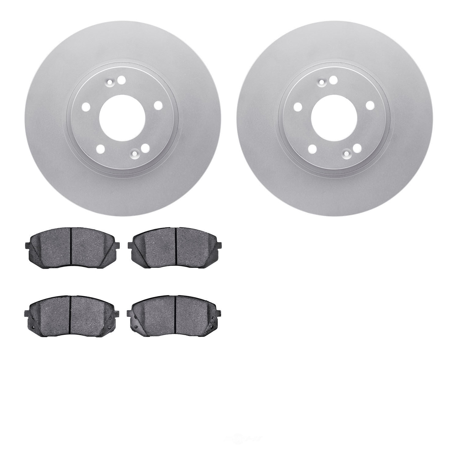 Dynamic Friction Company 4502-21071 DFC GEOSPEC Rotors with 5000 Advanced Brake Pads