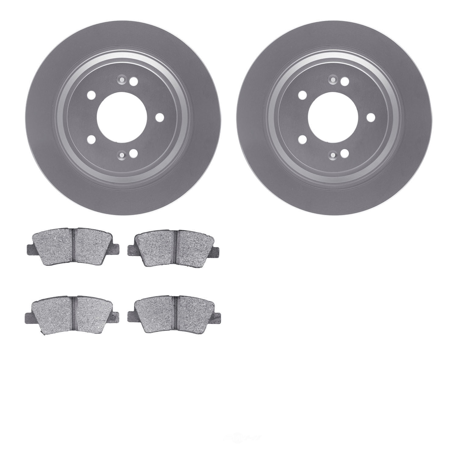 Dynamic Friction Company 4502-21076 DFC GEOSPEC Rotors with 5000 Advanced Brake Pads