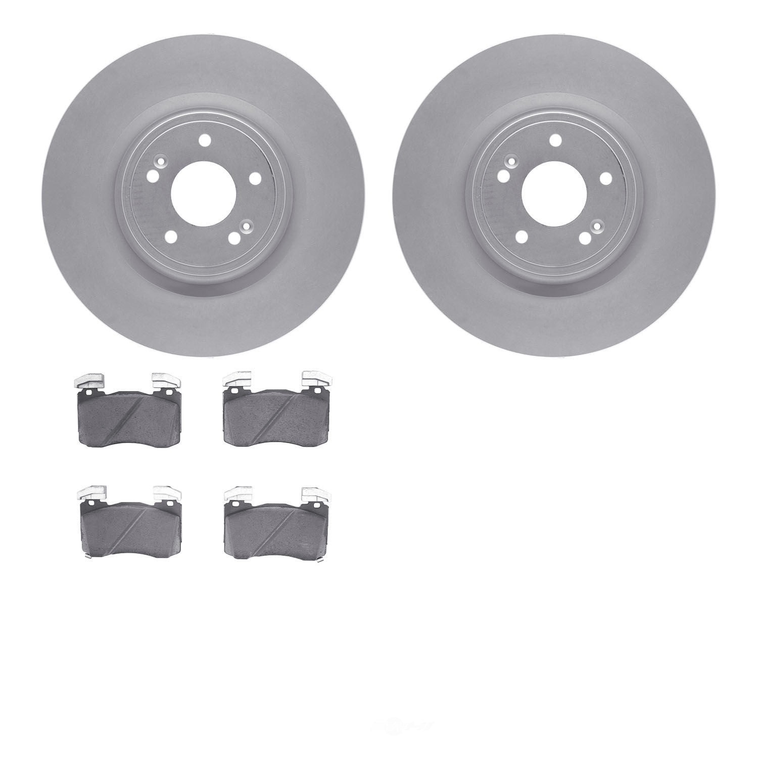 Dynamic Friction Company 4502-21078 DFC GEOSPEC Rotors with 5000 Advanced Brake Pads