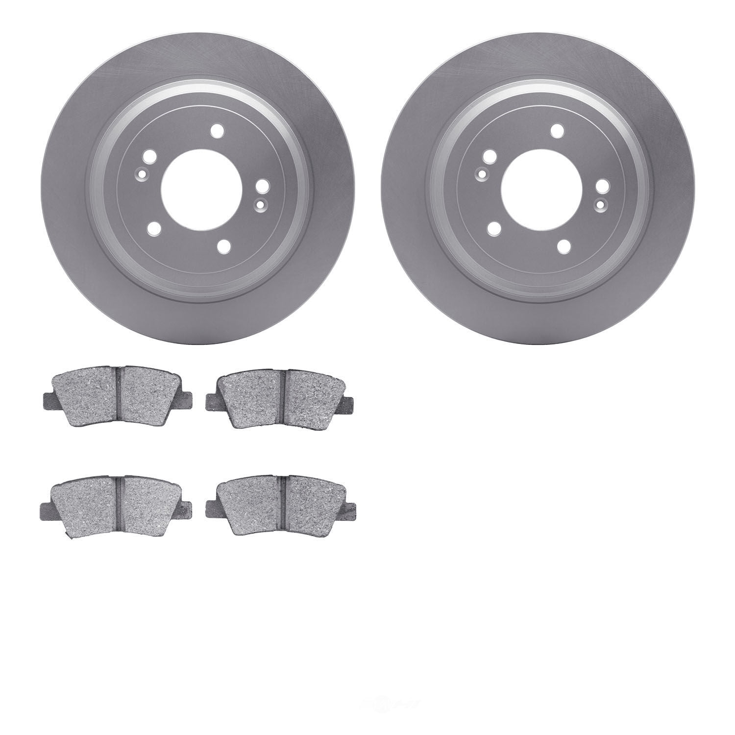 Dynamic Friction Company 4502-21082 DFC GEOSPEC Rotors with 5000 Advanced Brake Pads
