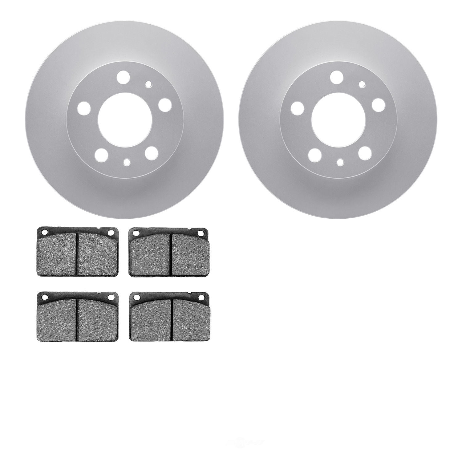 Dynamic Friction Company 4502-27012 DFC GEOSPEC Rotors with 5000 Advanced Brake Pads