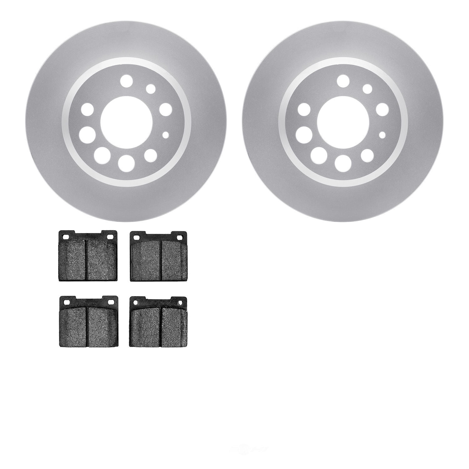 Dynamic Friction Company 4502-27044 DFC GEOSPEC Rotors with 5000 Advanced Brake Pads