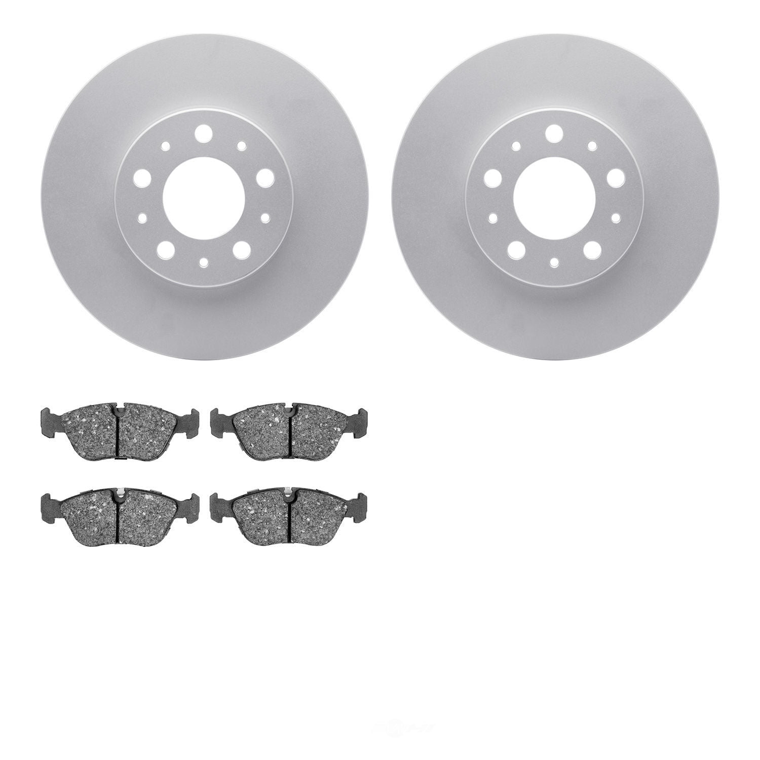 Dynamic Friction Company 4502-27055 DFC GEOSPEC Rotors with 5000 Advanced Brake Pads