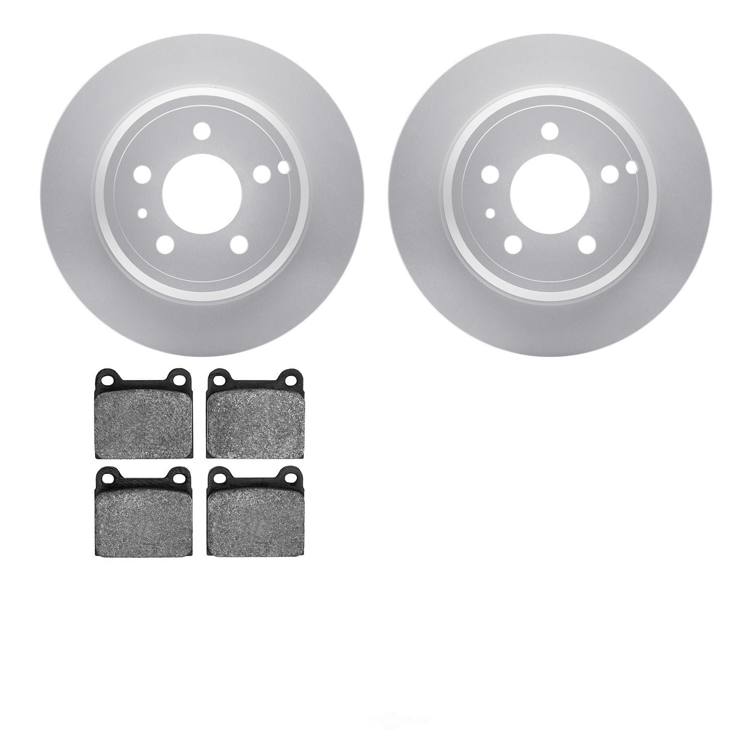 Dynamic Friction Company 4502-27057 DFC GEOSPEC Rotors with 5000 Advanced Brake Pads