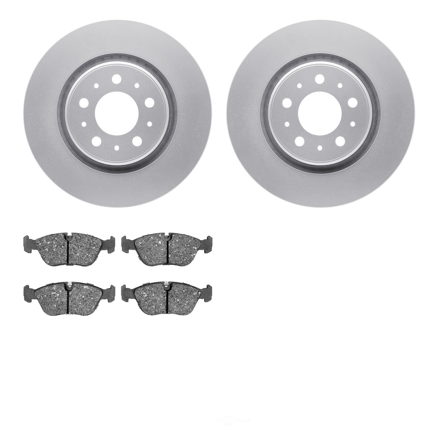 Dynamic Friction Company 4502-27060 DFC GEOSPEC Rotors with 5000 Advanced Brake Pads