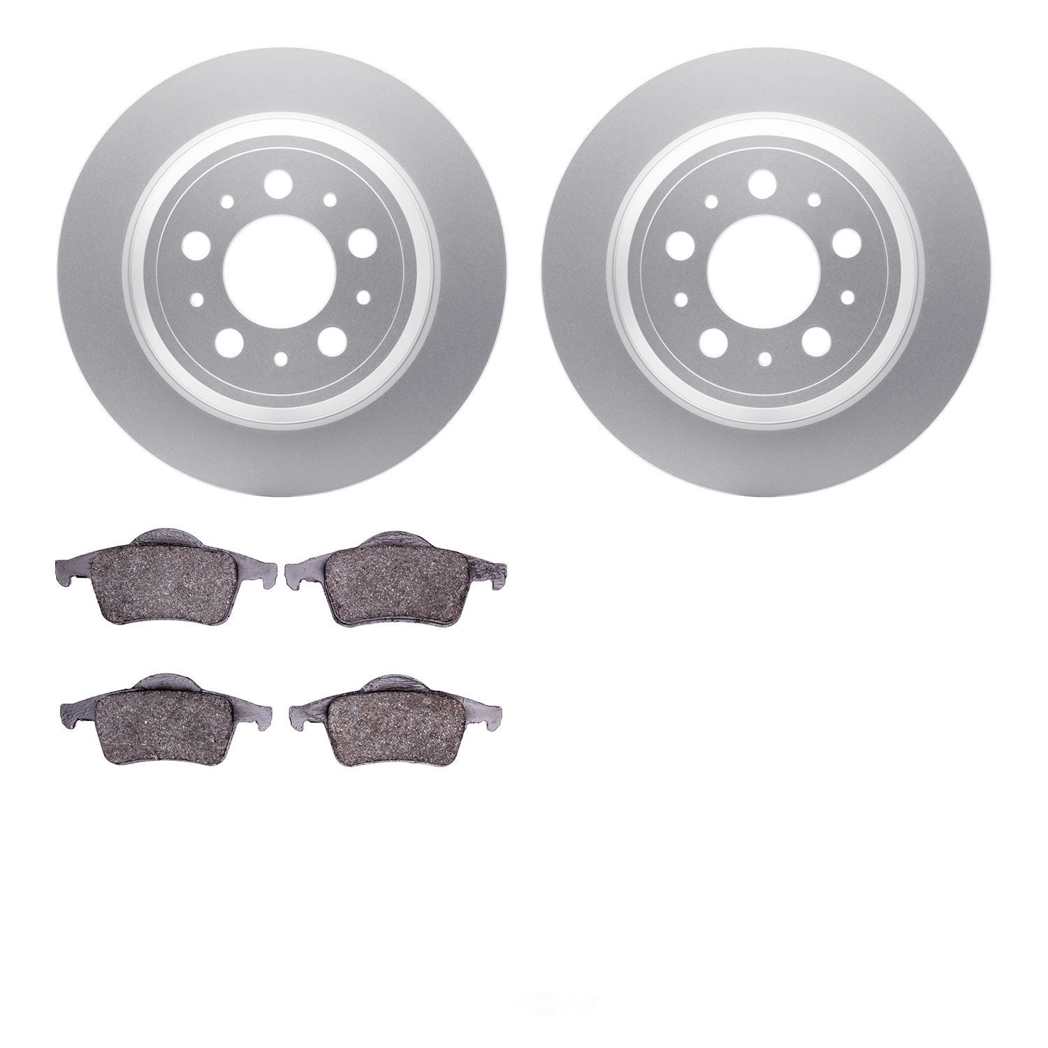 Dynamic Friction Company 4502-27061 DFC GEOSPEC Rotors with 5000 Advanced Brake Pads