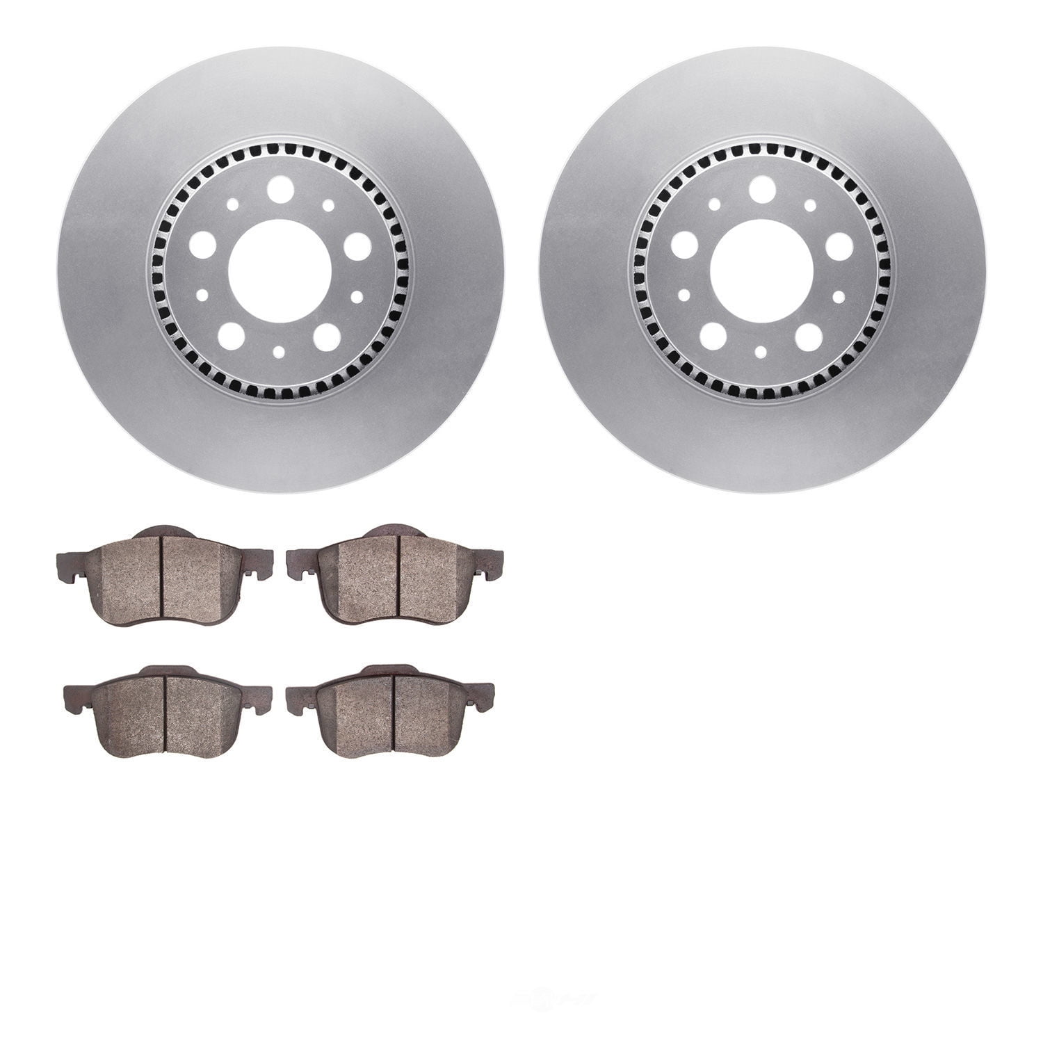 Dynamic Friction Company 4502-27062 DFC GEOSPEC Rotors with 5000 Advanced Brake Pads