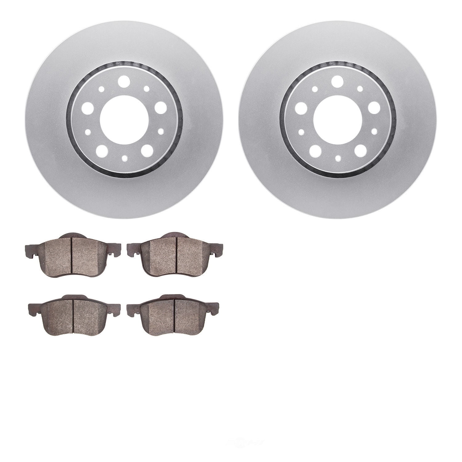 Dynamic Friction Company 4502-27065 DFC GEOSPEC Rotors with 5000 Advanced Brake Pads