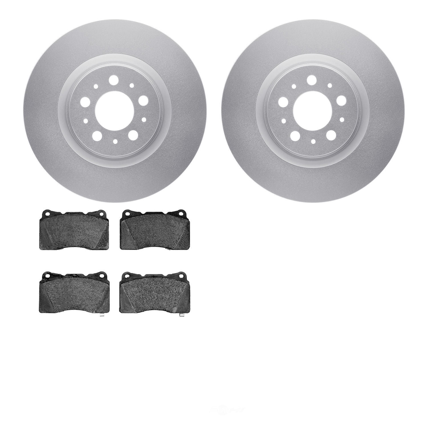 Dynamic Friction Company 4502-27068 DFC GEOSPEC Rotors with 5000 Advanced Brake Pads