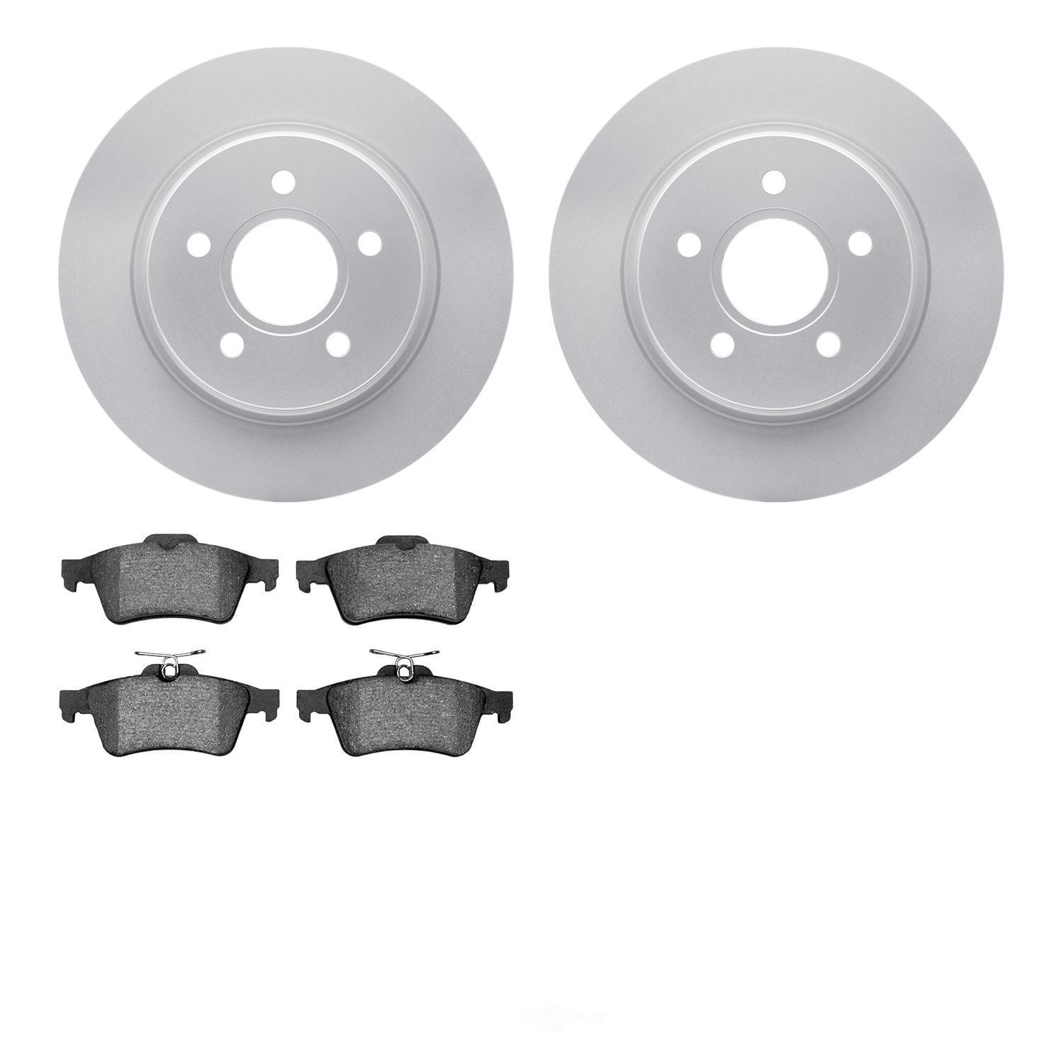 Dynamic Friction Company 4502-27071 DFC GEOSPEC Rotors with 5000 Advanced Brake Pads