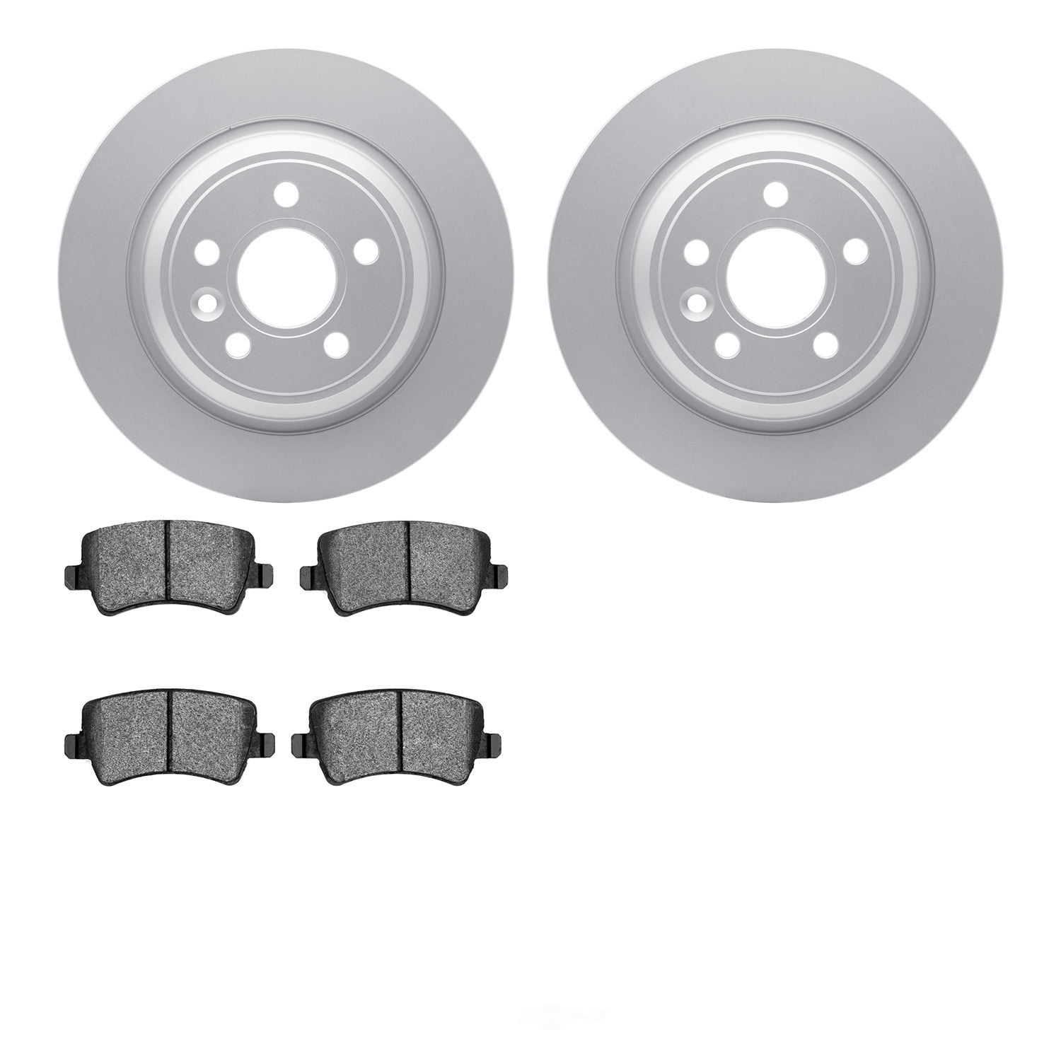 Dynamic Friction Company 4502-27076 DFC GEOSPEC Rotors with 5000 Advanced Brake Pads
