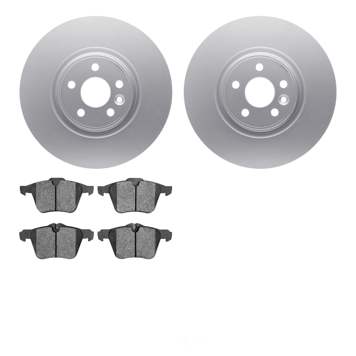 Dynamic Friction Company 4502-27077 DFC GEOSPEC Rotors with 5000 Advanced Brake Pads