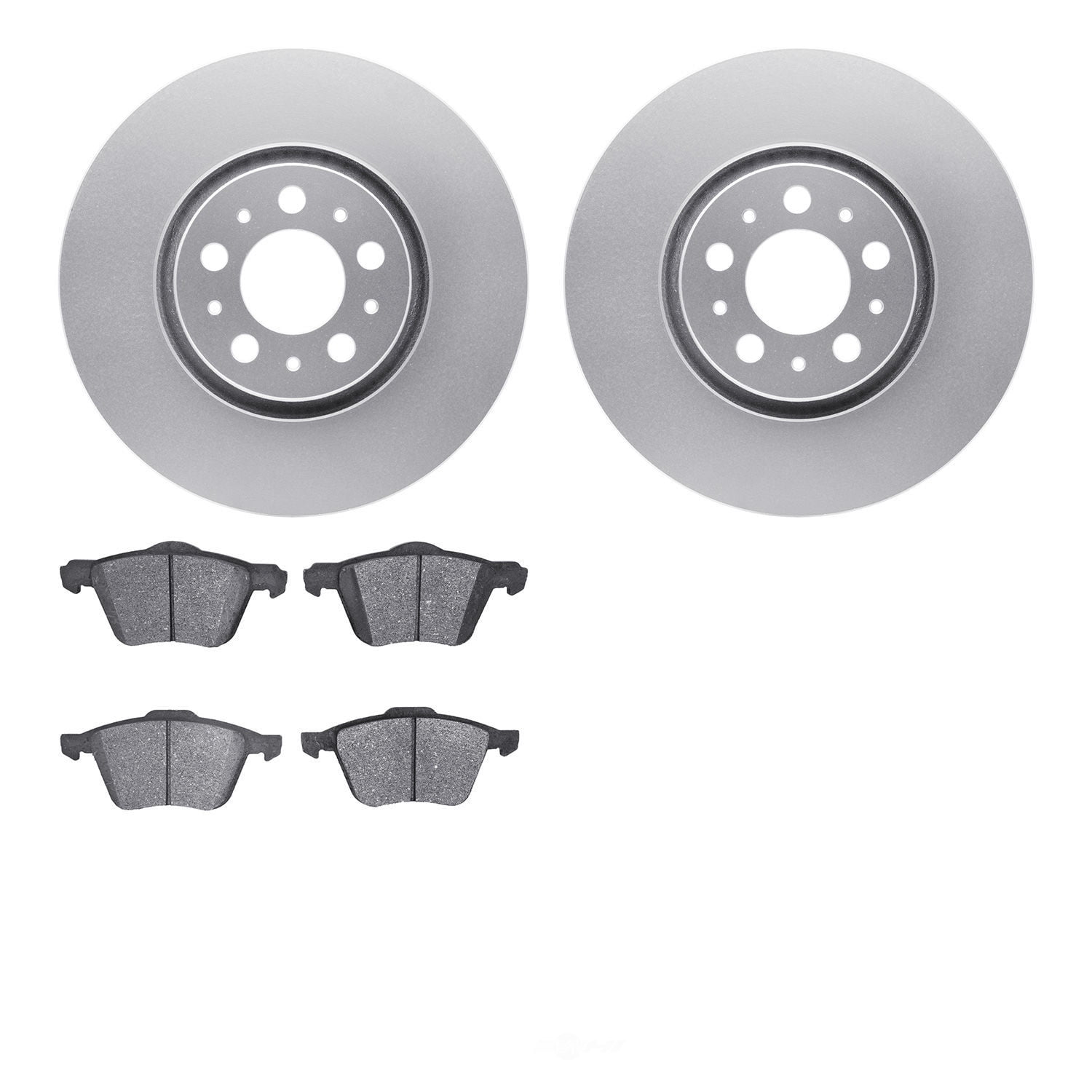 Dynamic Friction Company 4502-27081 DFC GEOSPEC Rotors with 5000 Advanced Brake Pads
