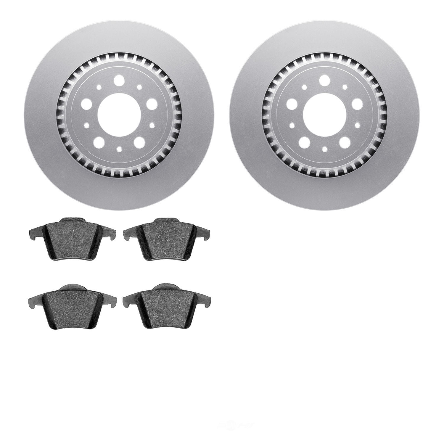 Dynamic Friction Company 4502-27082 DFC GEOSPEC Rotors with 5000 Advanced Brake Pads