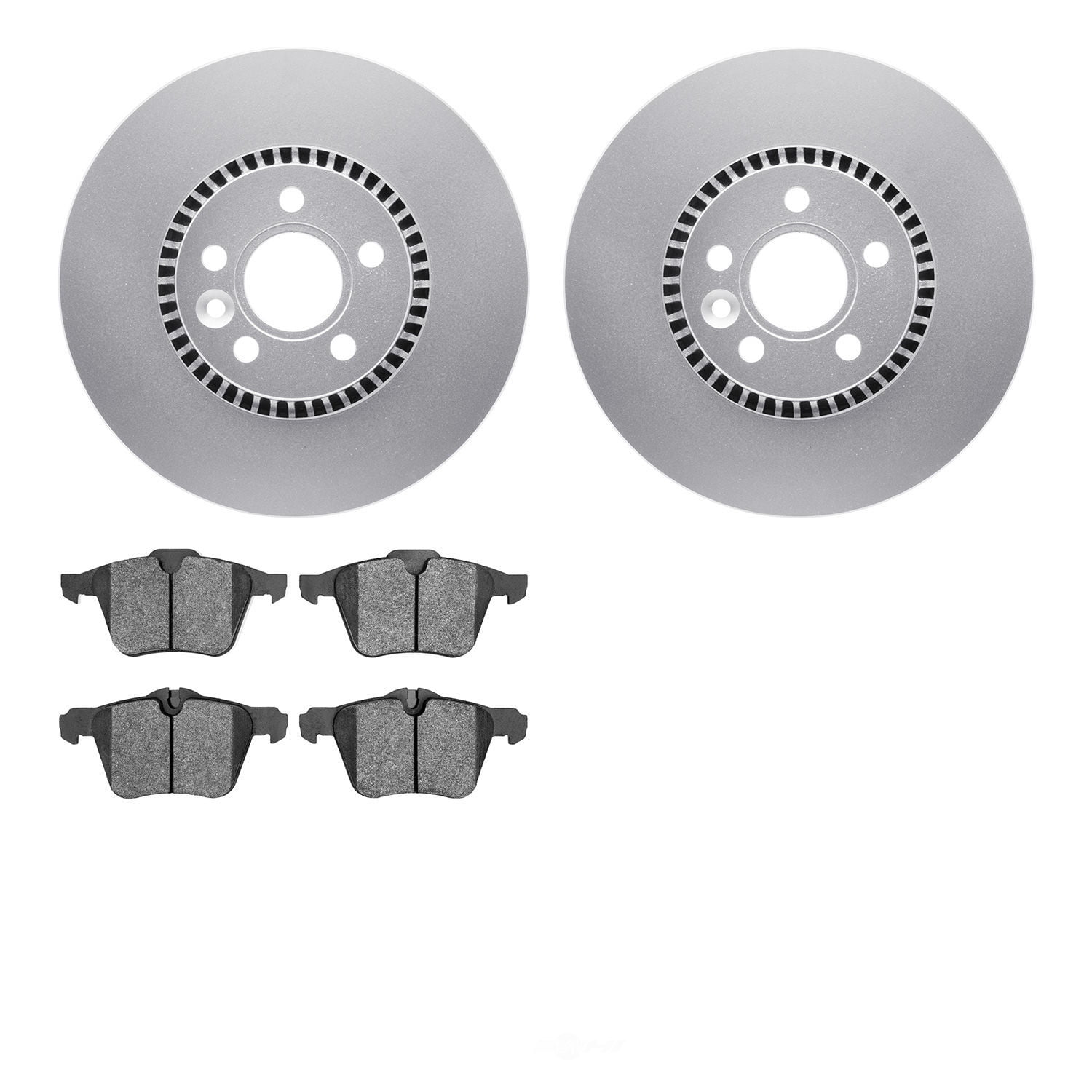 Dynamic Friction Company 4502-27085 DFC GEOSPEC Rotors with 5000 Advanced Brake Pads