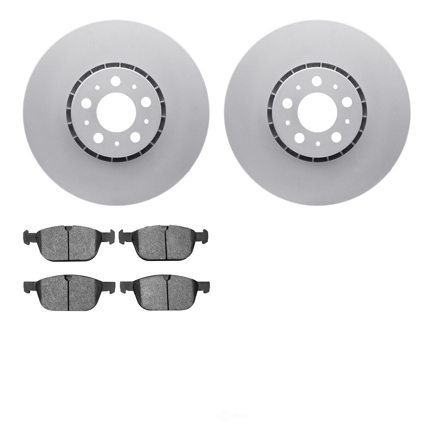 Dynamic Friction Company 4502-27093 DFC GEOSPEC Rotors with 5000 Advanced Brake Pads