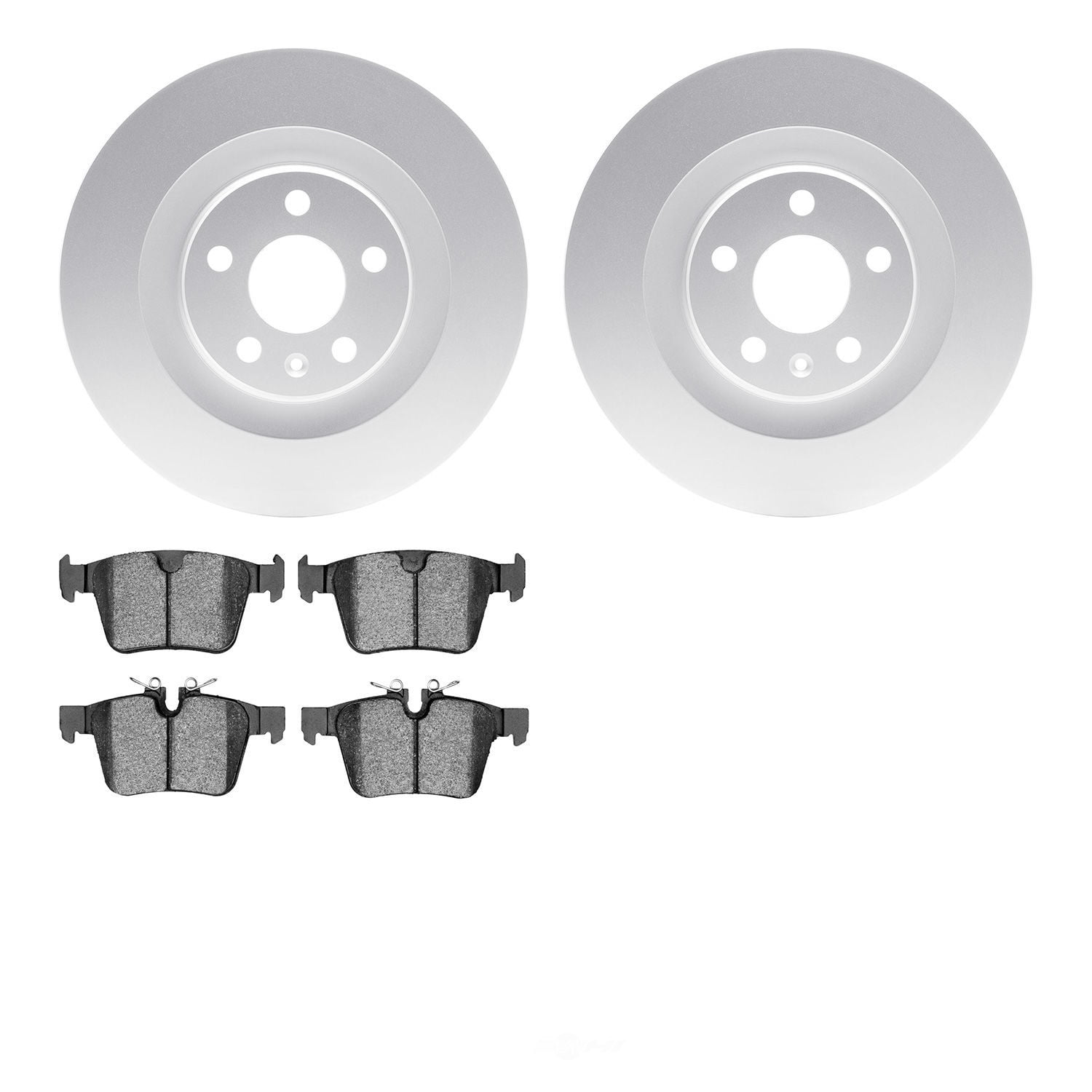 Dynamic Friction Company 4502-27096 DFC GEOSPEC Rotors with 5000 Advanced Brake Pads