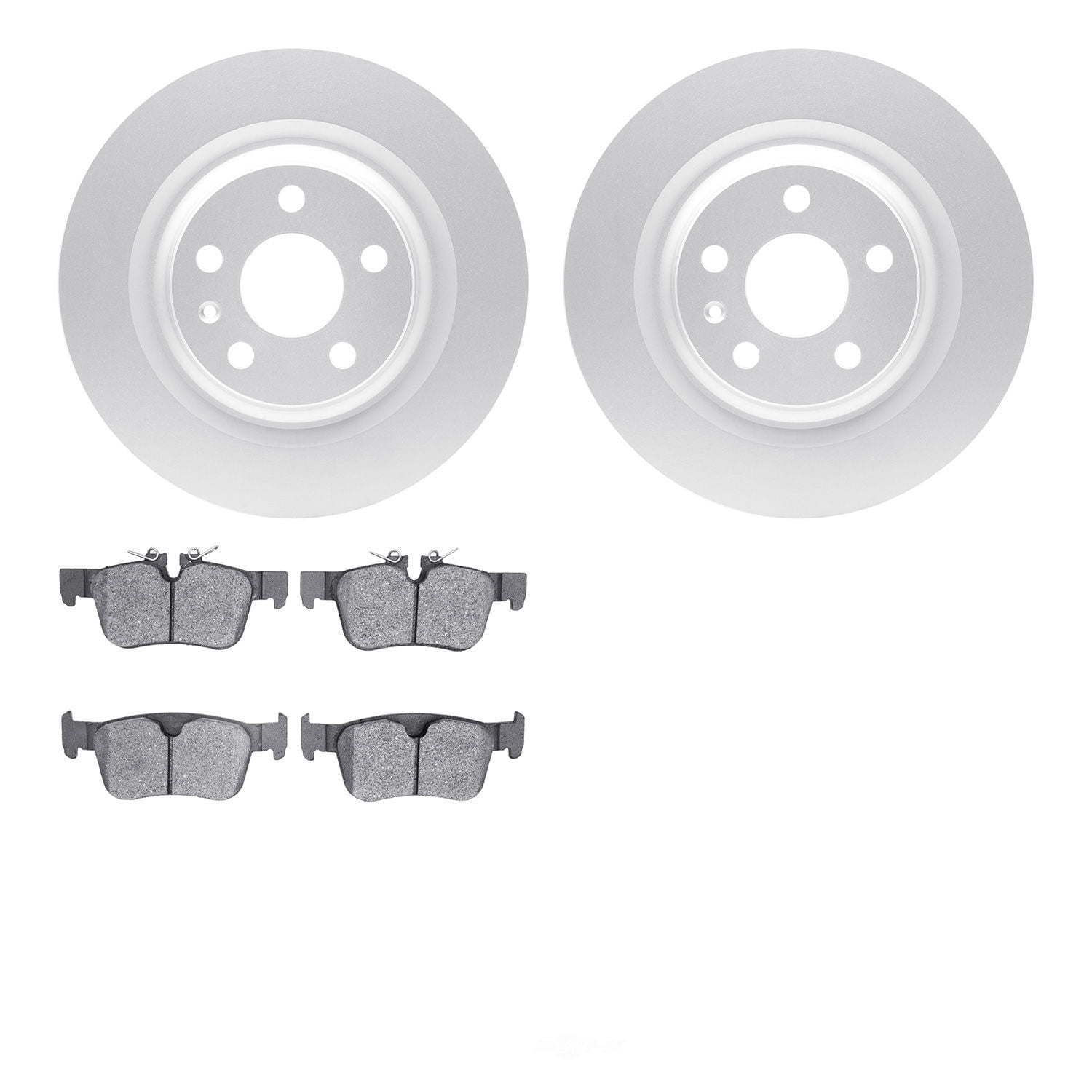 Dynamic Friction Company 4502-27104 DFC GEOSPEC Rotors with 5000 Advanced Brake Pads