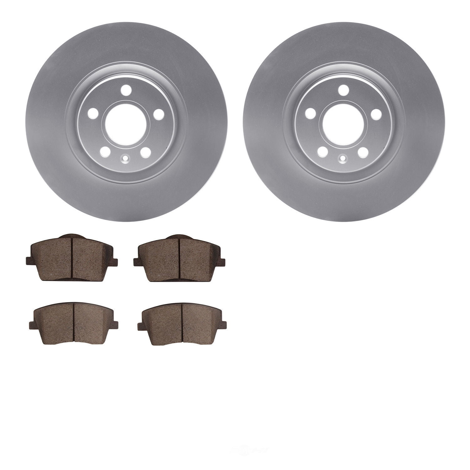 Dynamic Friction Company 4502-27106 DFC GEOSPEC Rotors with 5000 Advanced Brake Pads