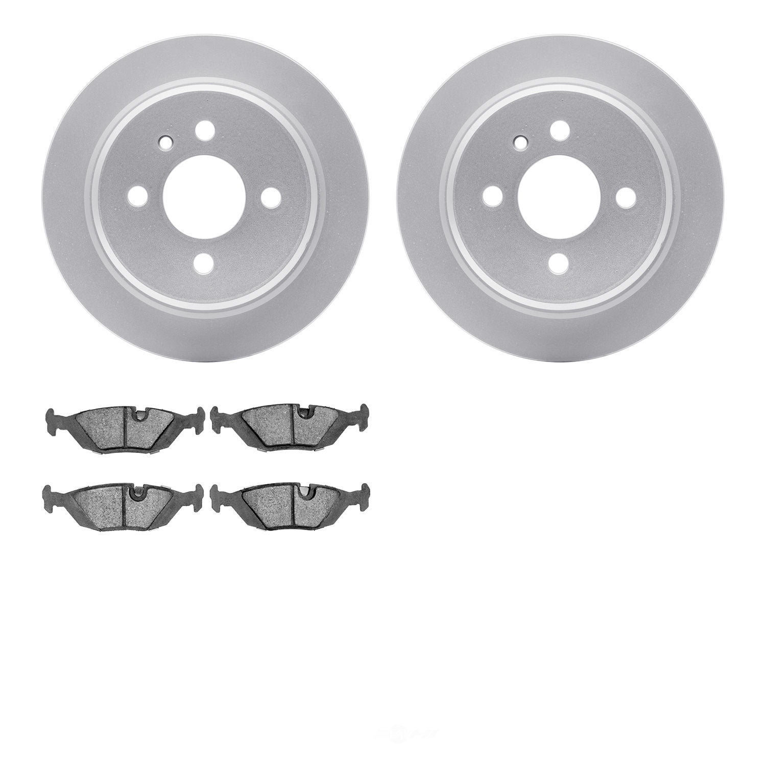 Dynamic Friction Company 4502-31077 DFC GEOSPEC Rotors with 5000 Advanced Brake Pads