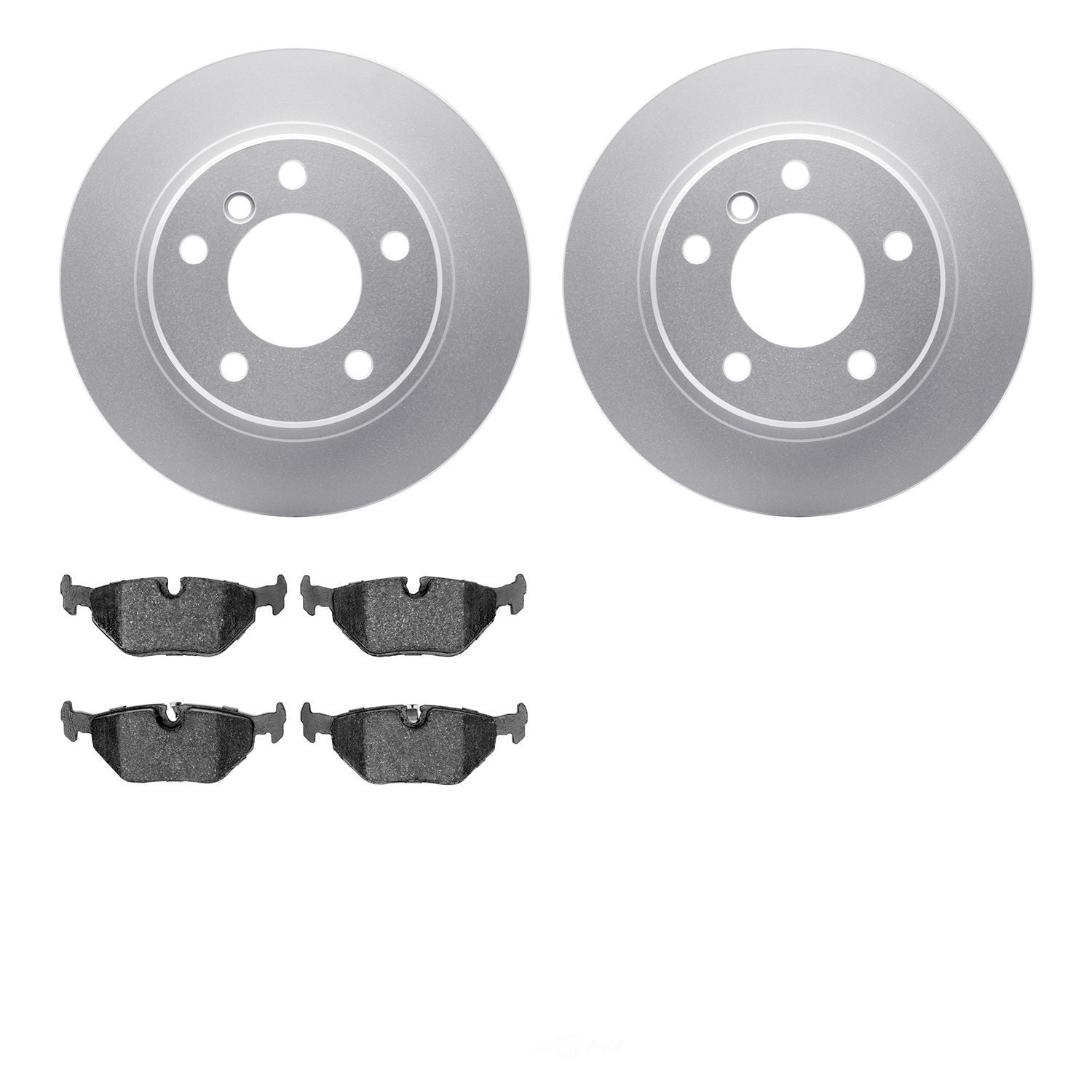 Dynamic Friction Company 4502-31140 DFC GEOSPEC Rotors with 5000 Advanced Brake Pads
