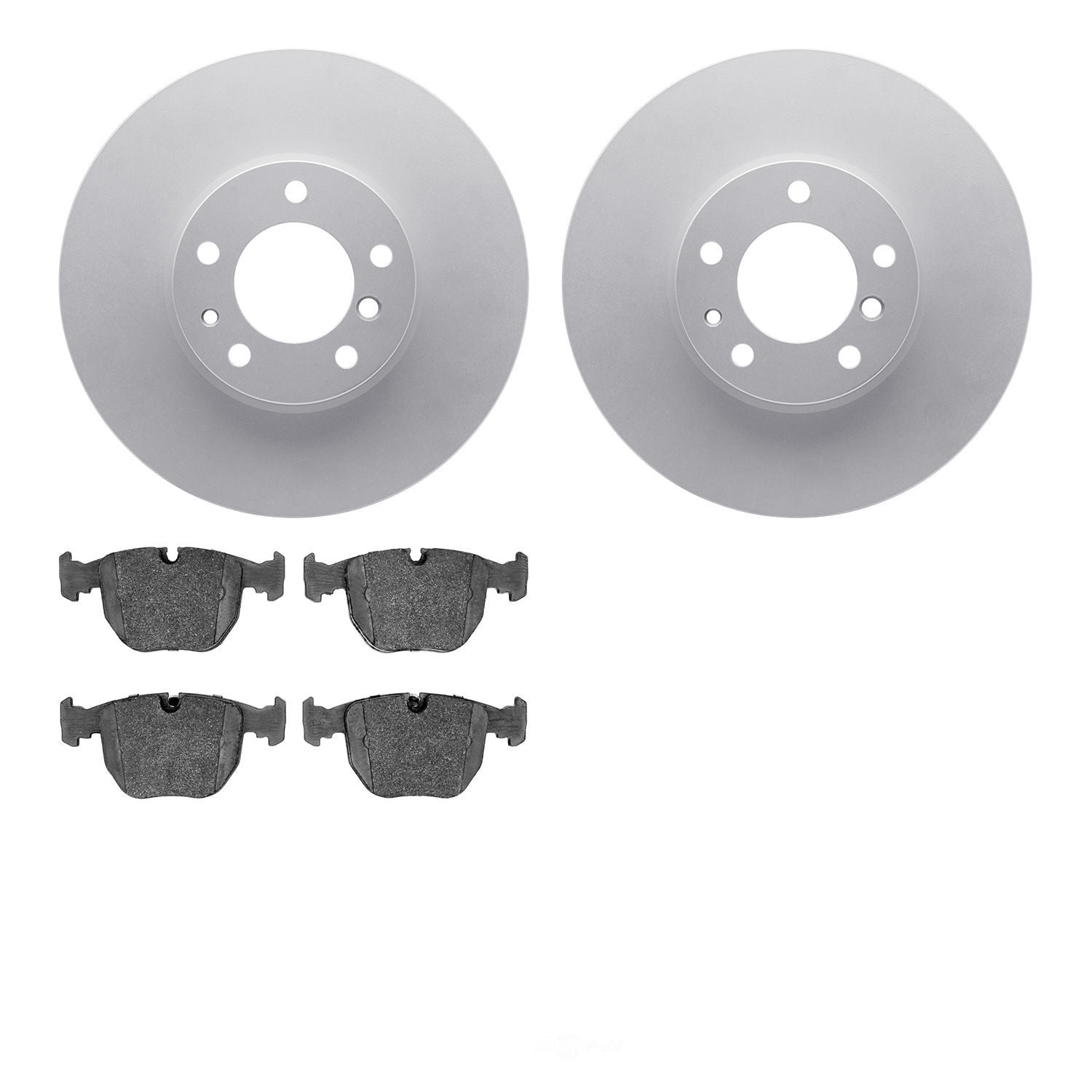 Dynamic Friction Company 4502-31142 DFC GEOSPEC Rotors with 5000 Advanced Brake Pads