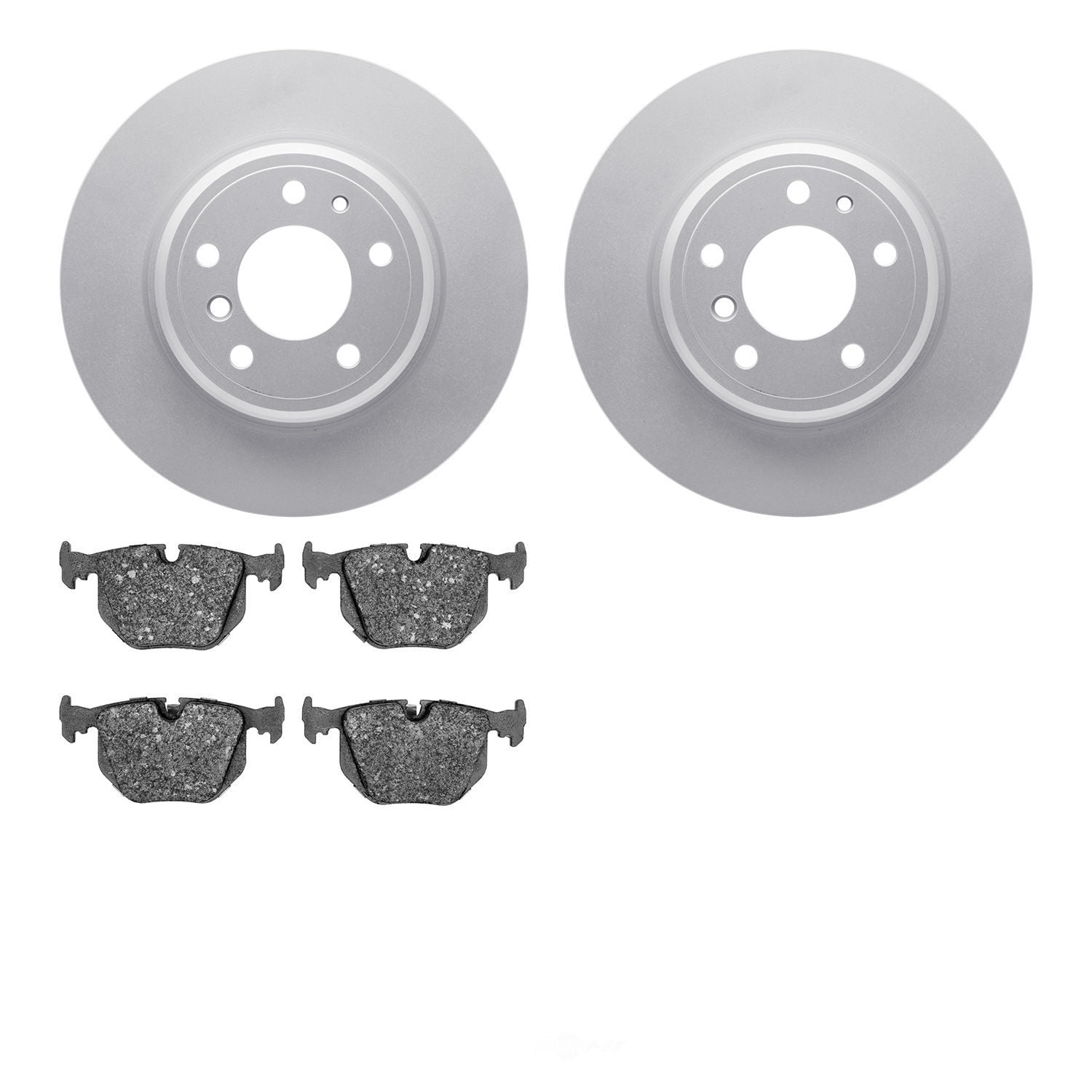 Dynamic Friction Company 4502-31143 DFC GEOSPEC Rotors with 5000 Advanced Brake Pads