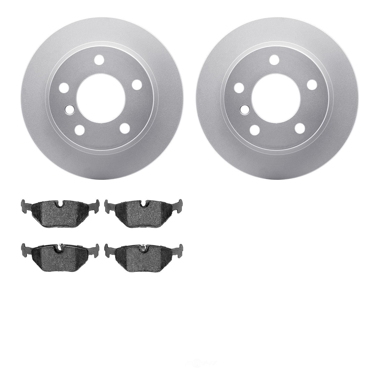 Dynamic Friction Company 4502-31147 DFC GEOSPEC Rotors with 5000 Advanced Brake Pads