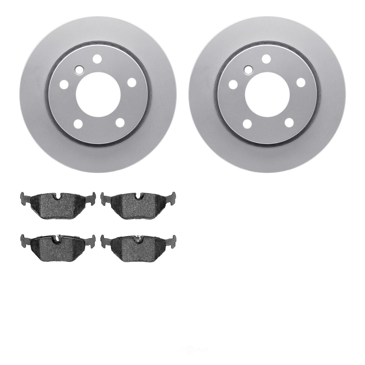 Dynamic Friction Company 4502-31151 DFC GEOSPEC Rotors with 5000 Advanced Brake Pads