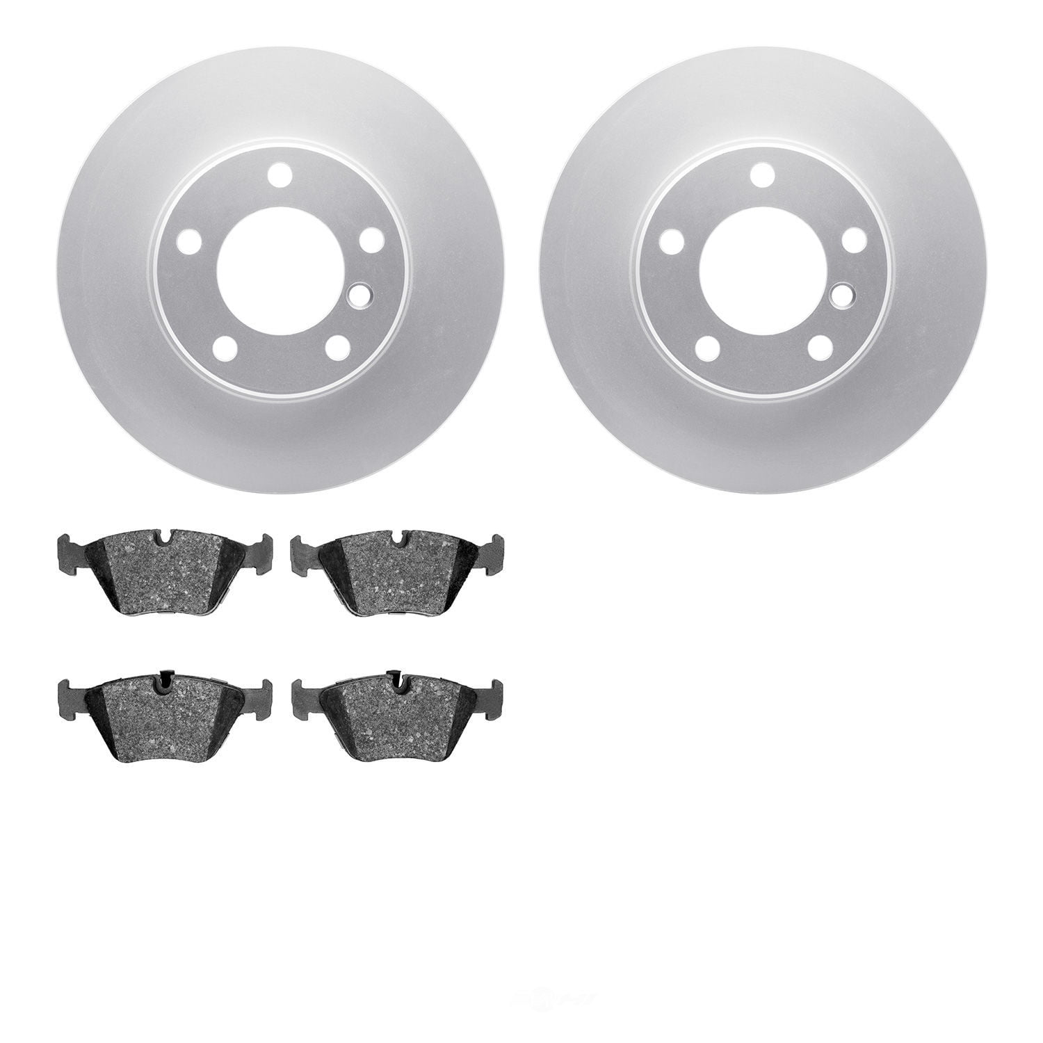 Dynamic Friction Company 4502-31152 DFC GEOSPEC Rotors with 5000 Advanced Brake Pads