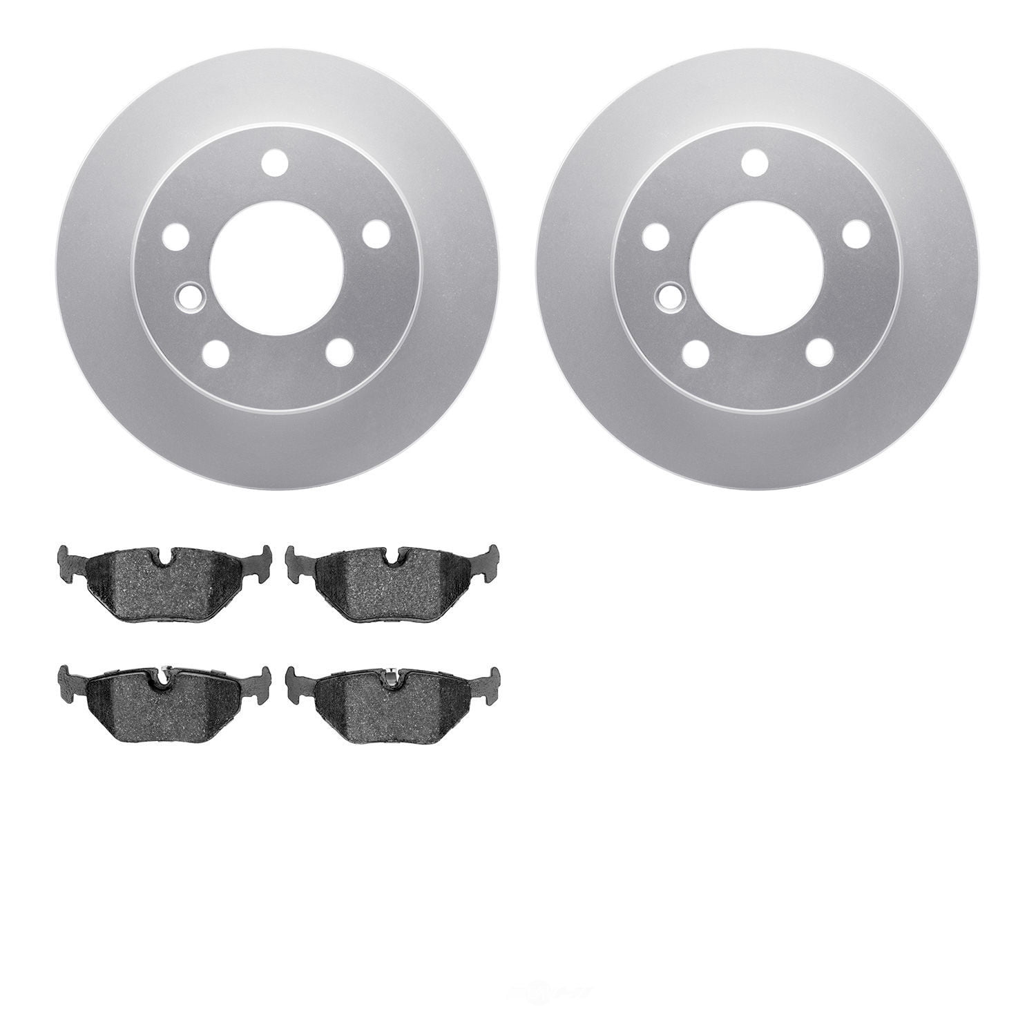 Dynamic Friction Company 4502-31154 DFC GEOSPEC Rotors with 5000 Advanced Brake Pads
